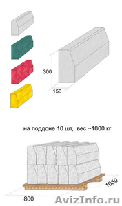 Тротуарная плитка, поребрик, бордюр - Изображение #1, Объявление #14351