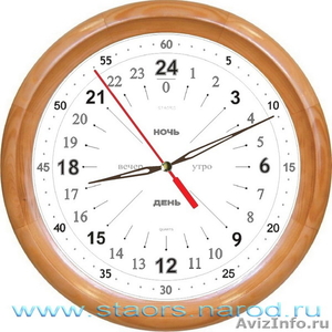 Часы Новинка 24 часовые, настенные в деревянном корпусе. - Изображение #1, Объявление #73541