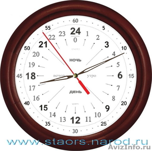 Часы Новинка 24 часовые, настенные в деревянном корпусе. - Изображение #3, Объявление #73541