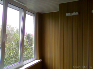 Стекление балкона.Обшивка балконов пластиком и евровагонкой - Изображение #1, Объявление #388516