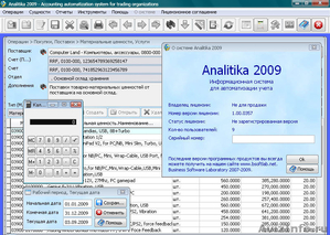 Analitika 2009 - Бесплатная программа для комплексного ведения учета в торговле - Изображение #1, Объявление #374713