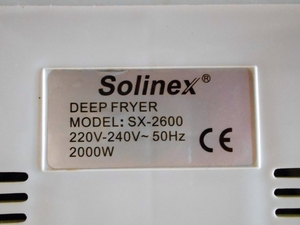 Фритюрница Solinex SX-2600 - Изображение #4, Объявление #1649105